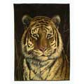 Gazing Tiger Fleece Decorative Scenic Blankets