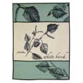 Withe Birch Fleece Decorative Scenic Blankets