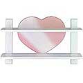 Single Heart Shelf