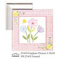 Gingham Flowers I - Pink
