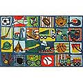 Funky Boys Quilt Rug