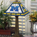 NCAA Mission Style Stained Glass Table Lamps