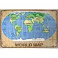 World Map Rug