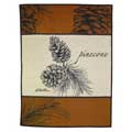 Pinecone Fleece Decorative Scenic Blankets