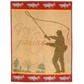 Gone Fishing Fleece Blankets Throws