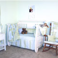 Quilt Blue Decorator Crib Set