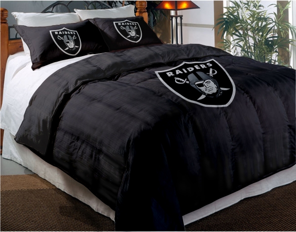 oakland raiders nfl twin chenille embroidered comforter oakland raiders nfl twin chenille embroidered comforter