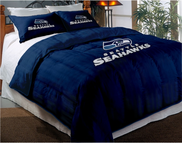 Seattle Seahawks NFL Twin Chenille Embroidered Comforter ...
