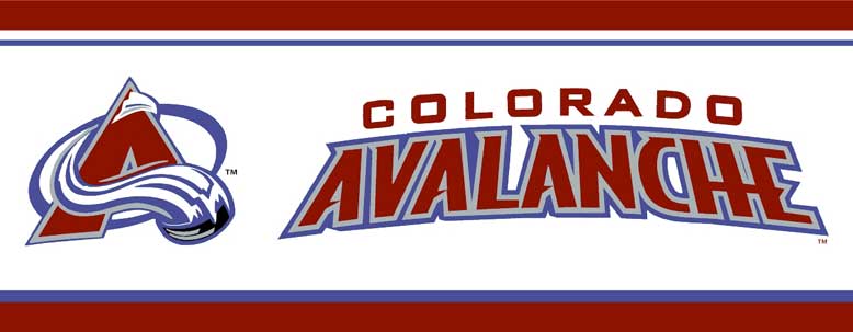 Colorado Avalanche 7 Tall Wallpaper Border
