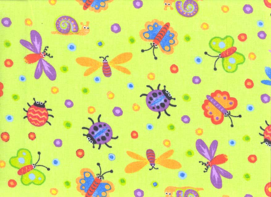 Bug Off Crib Pillow - Green Bug