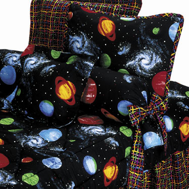 Moon Gaze 14" Tailored Throw Pillow - Planets