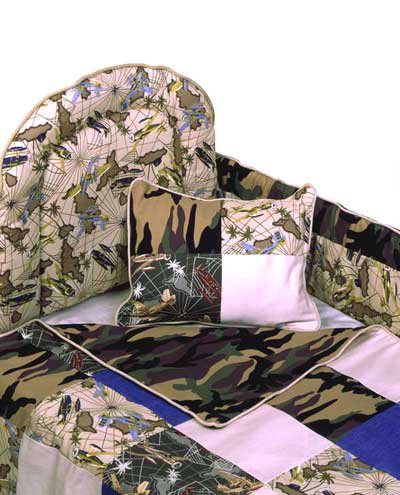 Flying Tigers Crib Bed-In-A-Bag