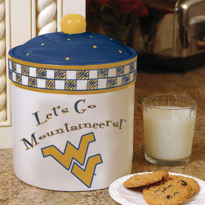 West Virginia Mountaineers NCAA College Gameday Ceramic Cookie Jar.