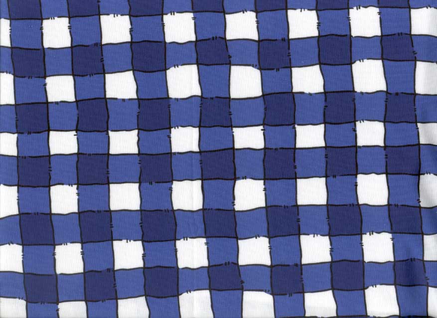 Mack Fabric by the Yard - Blue Check 