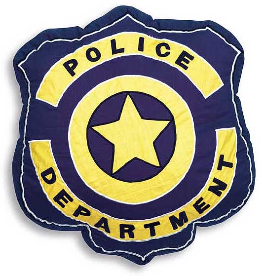Police Shield Pillow