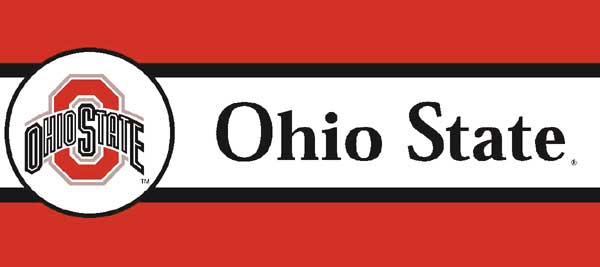 Ohio State Buckeyes 7 Tall Wallpaper Border