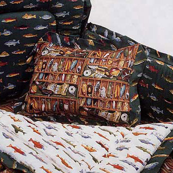 Gone Fishing Crib Pillow - Tackle