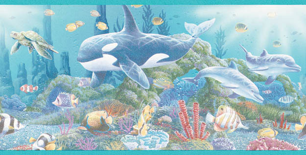 Sea Life Wall Border