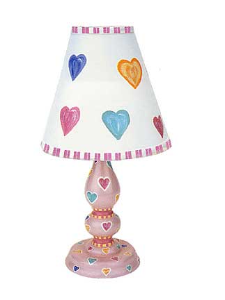 Watercolor Hearts Lamp