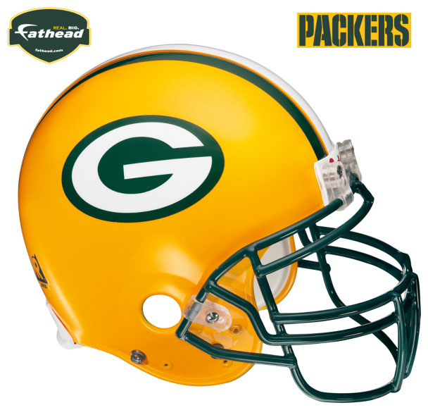 Green Bay Packers Helmet Fathead NFL Wall Graphic