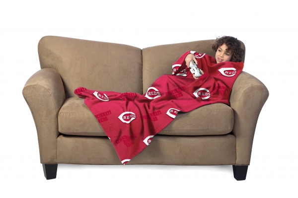 Cincinnati Reds MLB Juvenile Fleece Comfy Throw