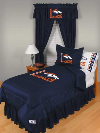 Denver Broncos Locker Room Comforter Sheet Set