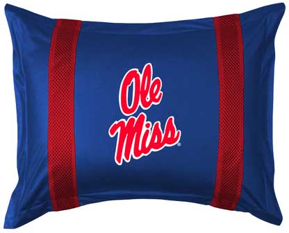 Mississippi Ole Miss Rebels Side Lines Pillow Sham
