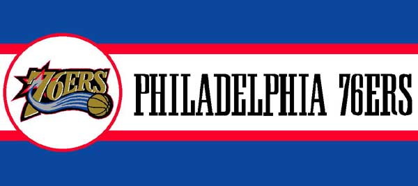 Philadelphia 76ers 7 Tall Wallpaper Border