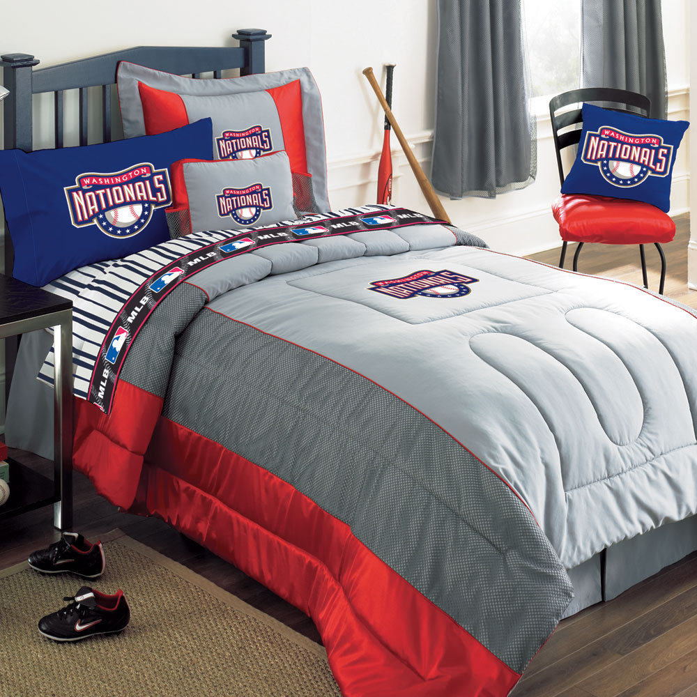 Washington Nationals MLB Authentic Team Jersey Bedding Queen Size