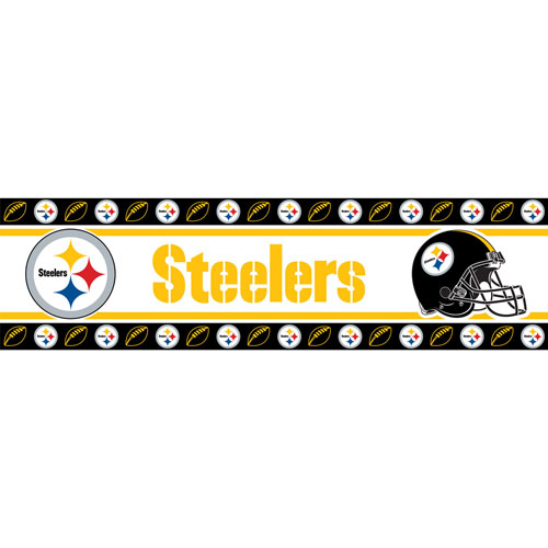 Pittsburgh Steelers Nfl Peel And Stick Wall Border