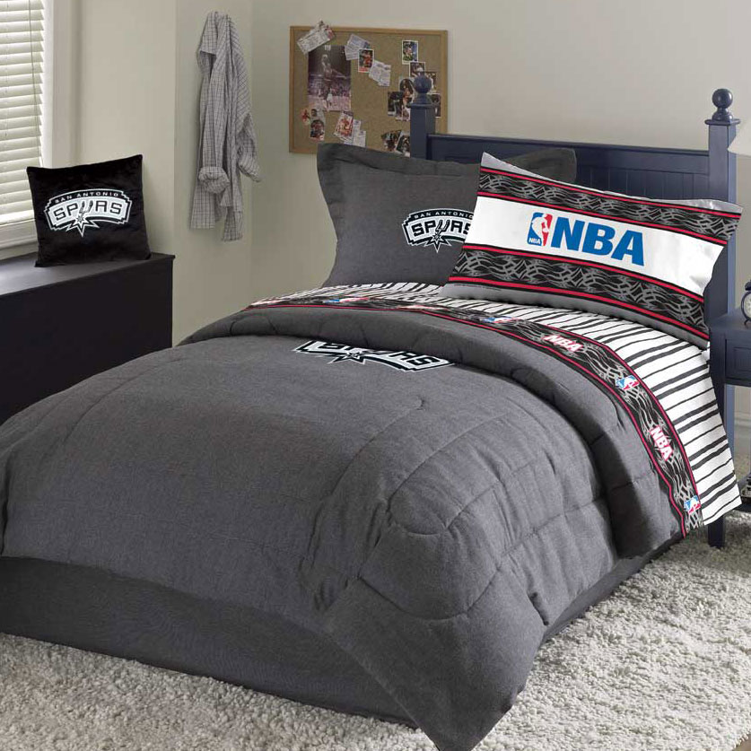 San Antonio Spurs Team Denim Queen Comforter Sheet Set
