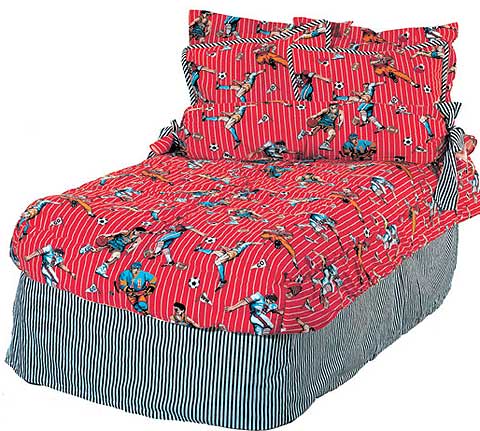 All Star Sports World Cup Red Crib Quilt - World Cup
