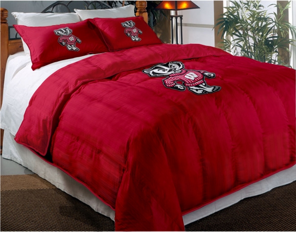 Wisconsin Badgers College Twin Chenille Embroidered