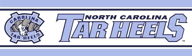 North Carolina Tarheels Unc 5 1 4 Tall Wallpaper Border