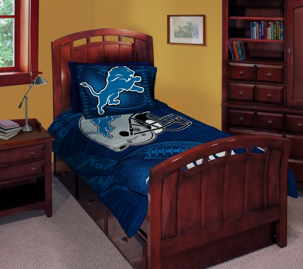 Detroit Lions NFL Twin Comforter Set 63" x 86"