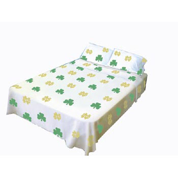 notre dame fighting irish 100 cotton sateen twin sheet set white notre dame sheet set