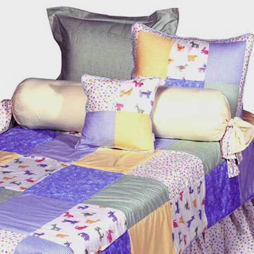 Two By Two Euro Style Sham - Green Gingham