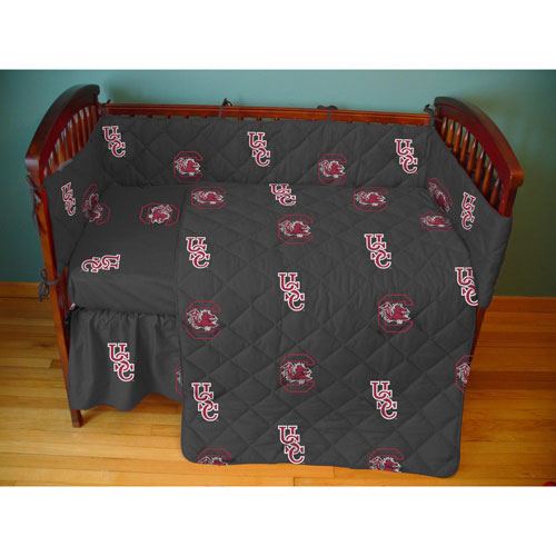 South Carolina Gamecocks Crib Bed in a Bag Black