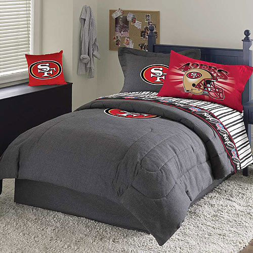 San Francisco 49ers Nfl Team Denim Twin Comforter Sheet Set