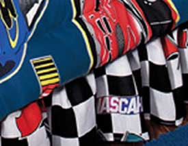 NASCAR Checkered Flag Twin Bed Skirt