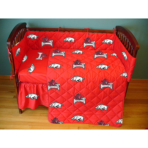 Arkansas Razorbacks Crib Bed in a Bag Red