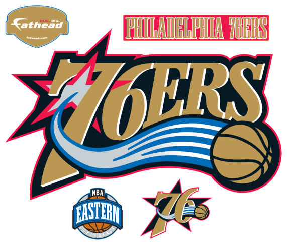 Philadelphia 76ers Logo Fathead NBA Wall Graphic