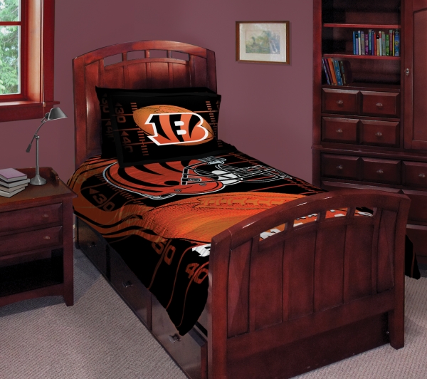 Cincinnati Bengals Nfl Twin Comforter Set 63 X 86
