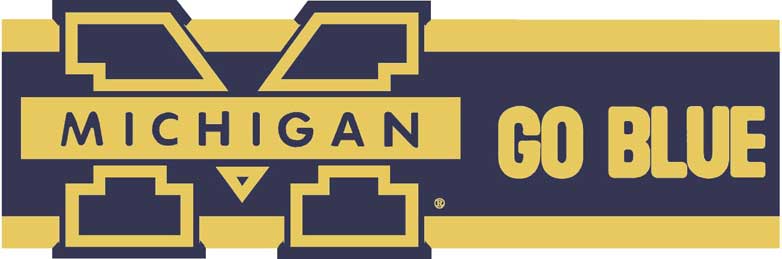Michigan Wolverines 7 Tall Die Cut Wallpaper Border