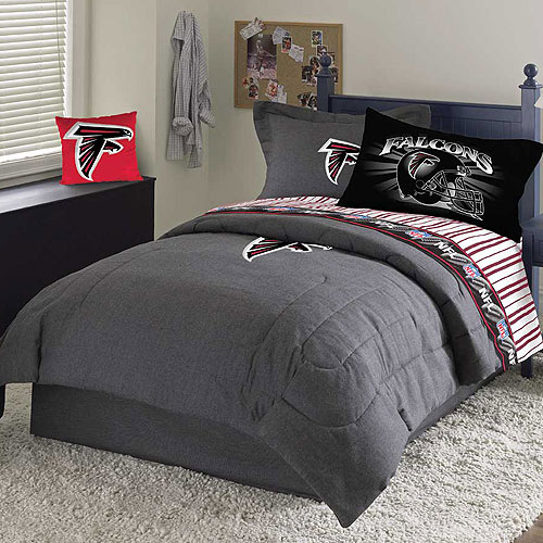 Atlanta Falcons NFL Team Denim Twin Comforter / Sheet Set