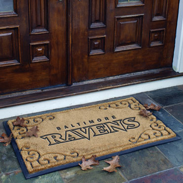 Baltimore Ravens Door Mat 19x30 Medallion Indoor Rug main image 1