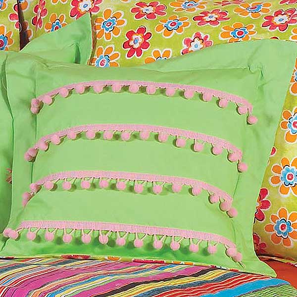 Betina 14" Tailored Throw Pillow - Betina Green