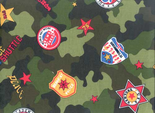 Flying Tigers Fabric by the Yard - Emblem