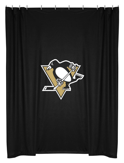 Pittsburgh Penguins Locker Room Shower Curtain