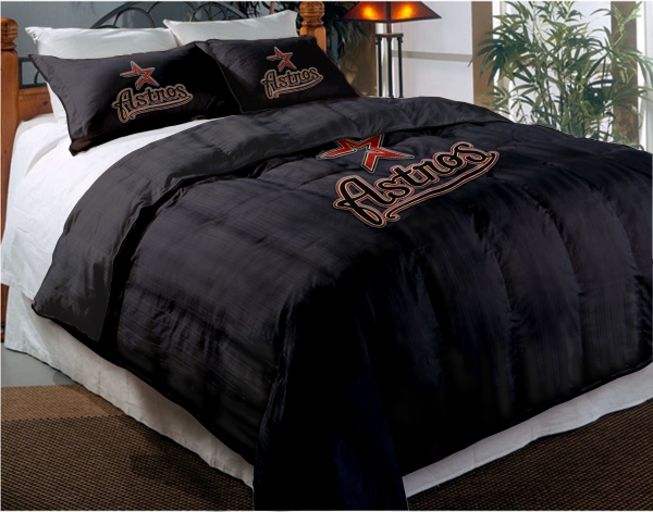 Houston Astros MLB Twin Chenille Embroidered Comforter Set